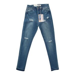 C'est Toi Skinny Jeans Size 1 Distressed Raw‎ Hem W7517 NWT Juniors